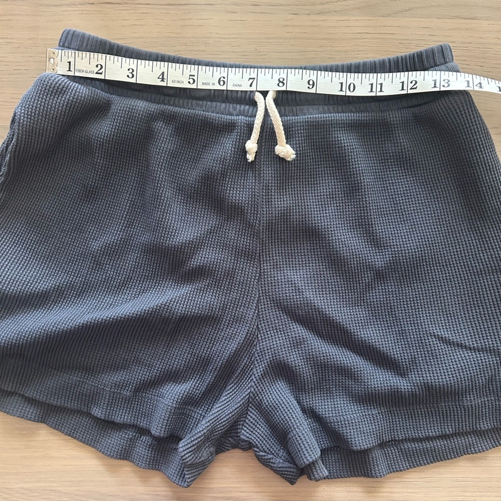 NWT Back Beat Co Mini Waffle Shorts in Cement - Picture 4 of 6